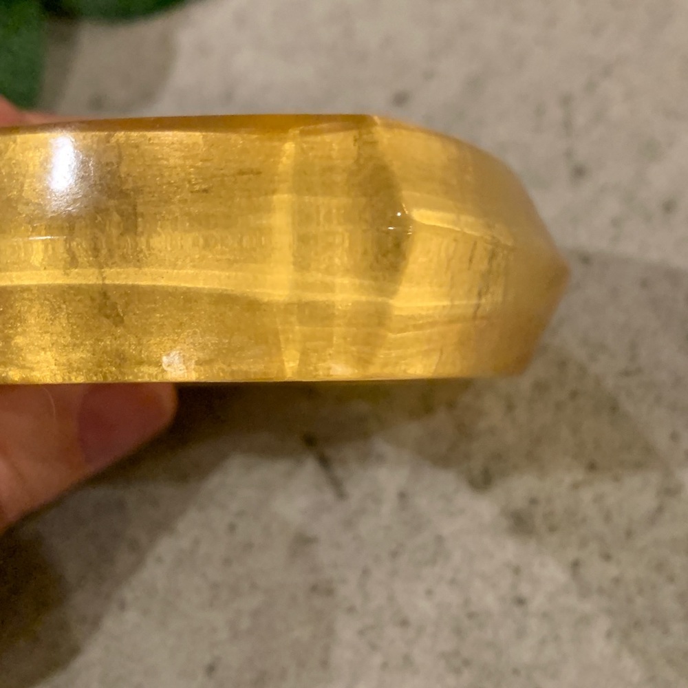 Translucent & Gold Bangle Bracelet - Picture 3 of 5